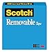 Scotch Removable Matte Finish Tape, 3/4 x 1296 Inches, 1 Inch Core (811)
