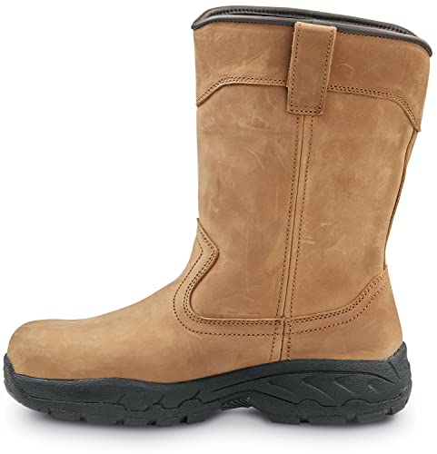 SR Max Midland, Men's, Brown, Wellington Style, Comp Toe, SD, Waterproof, MaxTRAX Slip Resistant, Work Boot4