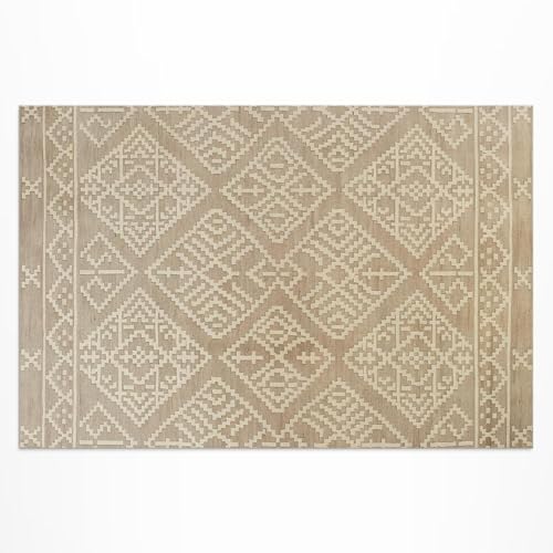 Tapis en vinyle imperméable pour rénover un sol de balcon usé