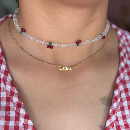 SITOS Latina Necklace Gold Plated Latina Inspired Jewelry Gifts for Latinas2