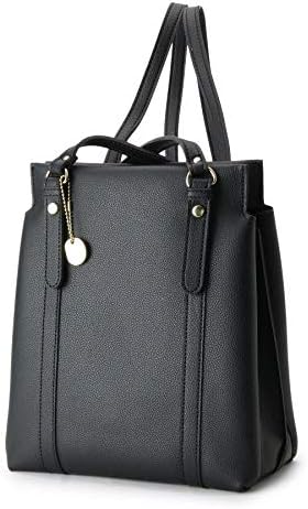 Amazon ハッシュアッシュ Hushush 2wayレザー調3層リュック 00 ブラック 019 Hushush ハッシュアッシュ トートバッグ