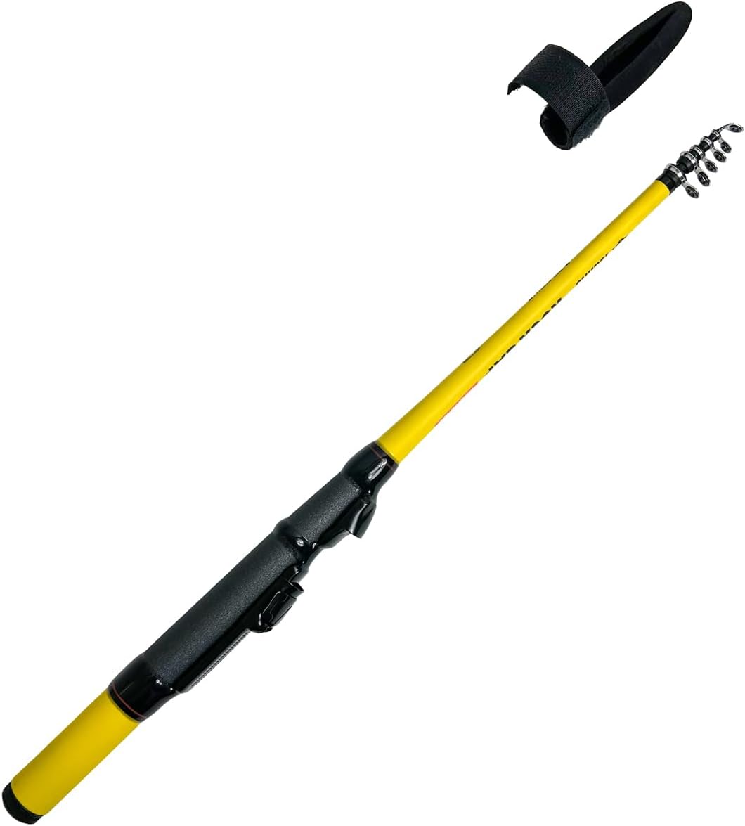 Tsulino RockGap Mobile 120 Compact Rod for Ice Fishing and Snack Fishing Rod, Embankment, Docks and Breakways!