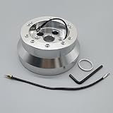 Top 10 Best Chevy Nova Wheels Reviews & Comparison 6 Universal 5/6 Hole Bolt Steering Wheel Short Hub Adapter Compatible With Ididit GM Pontiac Chevy Truck Pickup (Polished Silver)