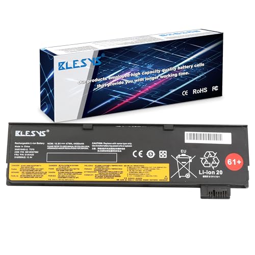 BLESYS 47Wh Batería para Lenovo ThinkPad T480 T580 A485 P52S TP25 Series 10.8V 6 Celdas Negro