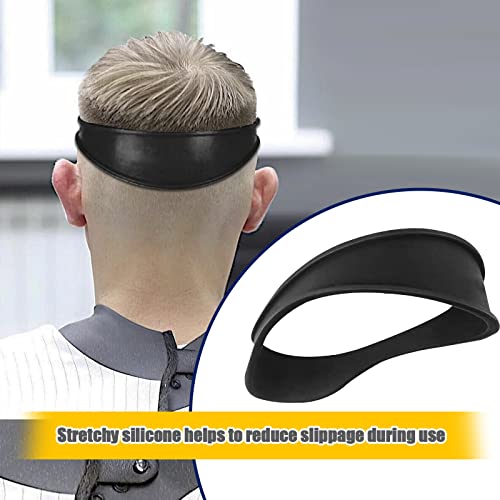 Hatiky Hair Cutting Tool Curved Silicone Haircut Band |Neckline Shaving Template And Hair Trimming Guide| Diy Home Haircuts |Buzz And Taper Guide For Clippers (01-Black) #TOP4