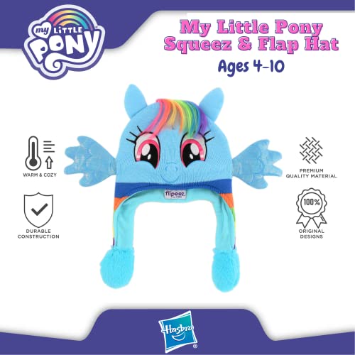 My Little Pony Winter Hat – Floppy Ear Hat with Moving Wings for Kids – Fun Jumping Wings with Ear Flaps That Move – Warm Fleece & Sherpa Lining for Kids 4-73