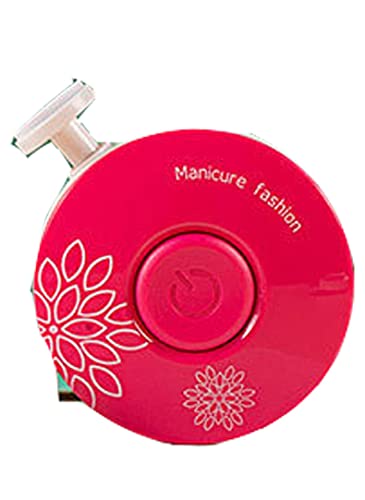 Elektrische Baby Nagelfeile,Sicherer Baby-Nagelschneider,6 in 1 Elektrische Nagelfeile mit 6 Austauschbare Schleifköpfe Geräuscharm,Baby Nagelpflege für Zehen und Fingernägel von Neugeborenen-Rot Cover