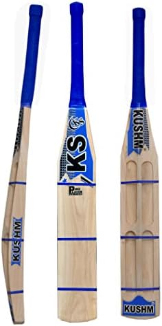 KS KUSHM Wooden Pro Player Edition Mongoose Bat for Hard and Soft Tennis Ball (Full Size 35'' Inch)