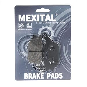MEXITAL Plaquettes de frein semi-métallique Arrière pour FZ6 Fazer (07-09)/Fazer 8 FZ8 FZ8-S/SA/FZ8 N/NA (11-15)/YZF R6 (05-16)/MT-10 Tourer Edition SP MTN 1000 /XSR 900 (MTM 850)(16-18)