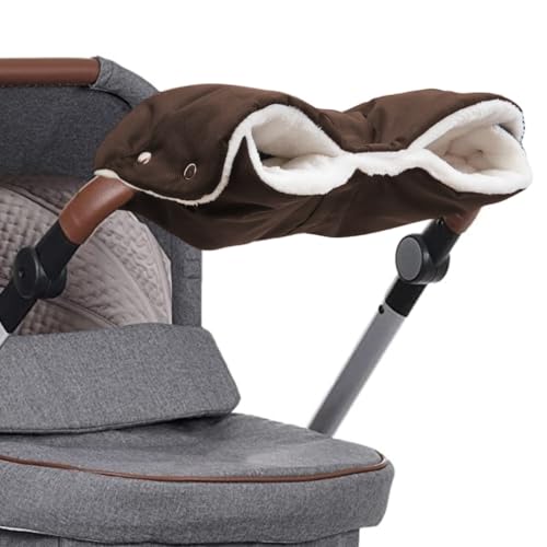Kinderwagen Handwärmer Universalgröße Handwärmer für Kinderwagen Buggy zubehör Handschuhe Handmuff mit Warm Fleece Kinderwagenmuff für Wasserdicht und Winddicht Hält Die Hände im Winter Schön Warm