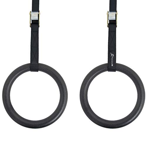 ProsourceFit Fitness Gymnastics Rings with Straps for Total Body Conditioning at Home by ProsourceFit - Used condition - US$27.81