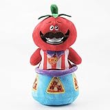 Womdee Stuffed Tumbler Toy, Kawaii Stress Relieve Tomato for Adults Kids Gift & Red Standing Vegetable Plush Doll for Home Bedroom Interior Decor, 11inch