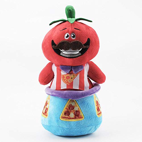 Womdee Stuffed Tumbler Toy, Kawaii Stress Relieve Tomato for Adults Kids Gift & Red Standing Vegetable Plush Doll for Home Bedroom Interior Decor, 11inch