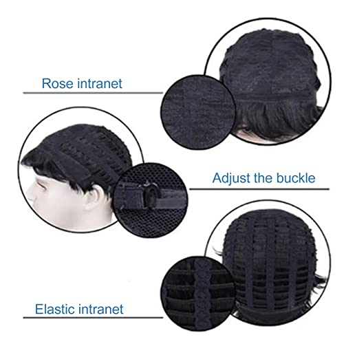 Mejores precios y opiniones de Peluca negra corta de esta semana. 14 Imagen adicional