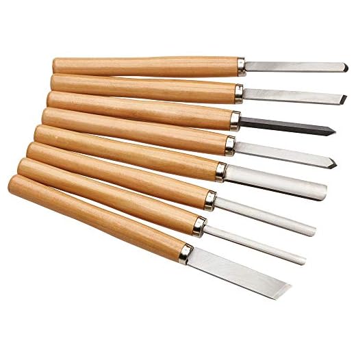 Clarke CHT874 8 Piece Wood Turning Chisel Set