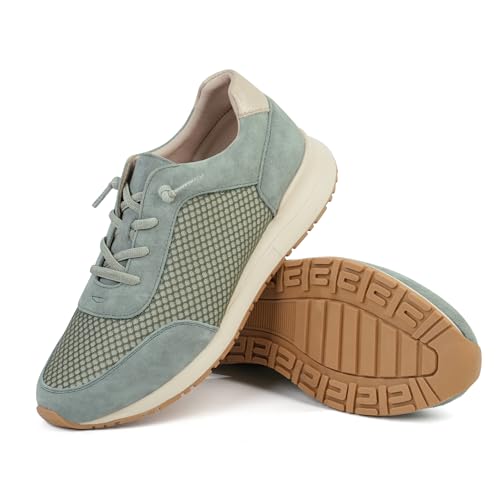 Image of Ortho + Rest Womens Fashion Sneakers Comfortable Walking Shoes Tennis Shoes for Bunion Feet (6, Green)
