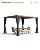 SEEHILL Louvered Pergola 10' x 12' Never-Rust All-Aluminum Patio Pergola with Adjustable Louvers, Easy Assembly Outdoor Pergola Louvered Gazebo with Waterproof Curtains & Netting for Patio Deck Porch