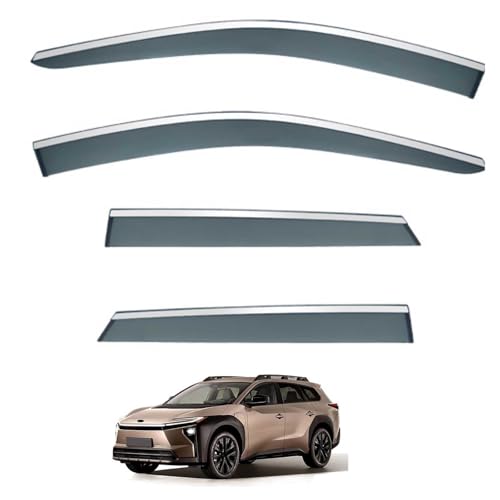 WBWBB Deflectores Ventanillas Coche para Toyota bZ4X Wagon MK1 2025, Cortavientos y Antilluvia Deflectores de Aire Protección Solar Accesorios Auto