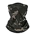 Produktbild Bandana Stirnband, Multifunktionale Sonnen-UV-Schutz-Sturmhaube, elastische Kopfbedeckung, atmungsaktives Snood, für Camping, Laufen, Motorradfahren (Schwarze Tarnung)