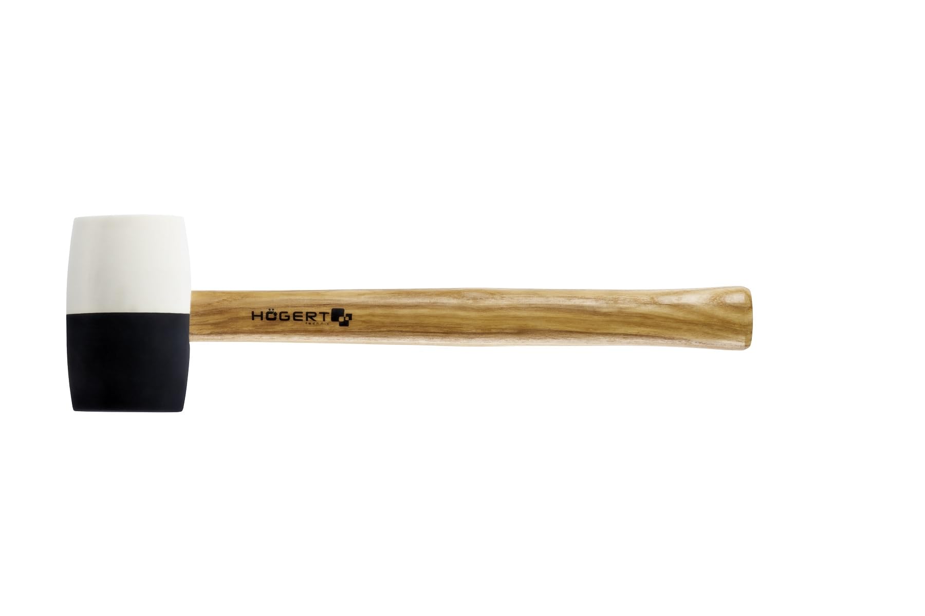 Martello in gomma professionale ad alte prestazioni, 450 g, 600 g, con manico in legno di frassino, nero e bianco, perfetto per pavimentatori e artigiani (martello in gomma da 450 g)