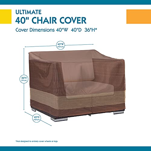 Duck Covers Ultimate Waterproof 40 Inch Patio Chair Cover, Outdoor Chair Covers - Thumbnail 2