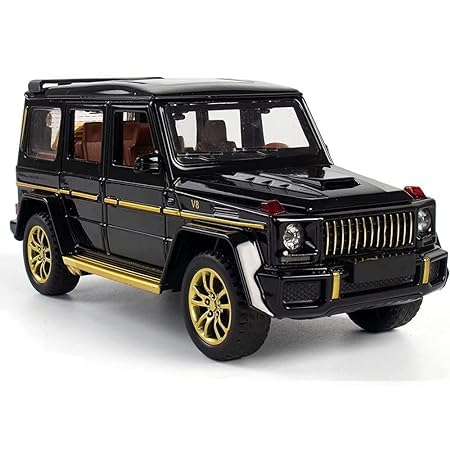 SHIVAY Enterprises 1:24 Scale Die cast Metal Toy Car for Kid Model G63 Pull Back Metal Cars with 4 Openable Doors Light and Musical Sound Multicolor