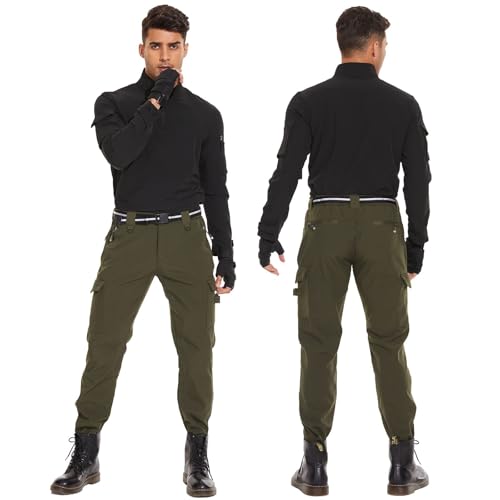 Mens Cargo Work Pants Hiking Stretch Lightweight Breathable Quick Dry Outdoor Work Cargo Pants for Men with Pockets2