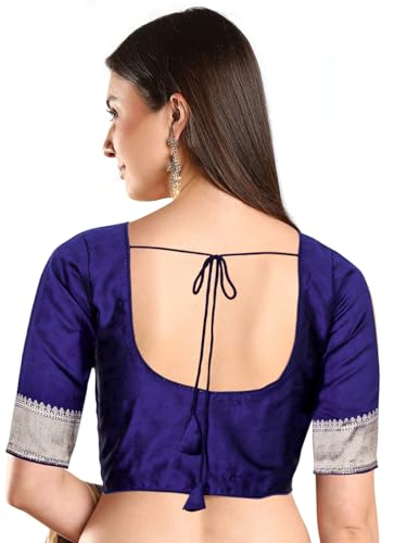 Image of Chandrakala Casual Blouses for Women Sarees,Readymade (B186-P)