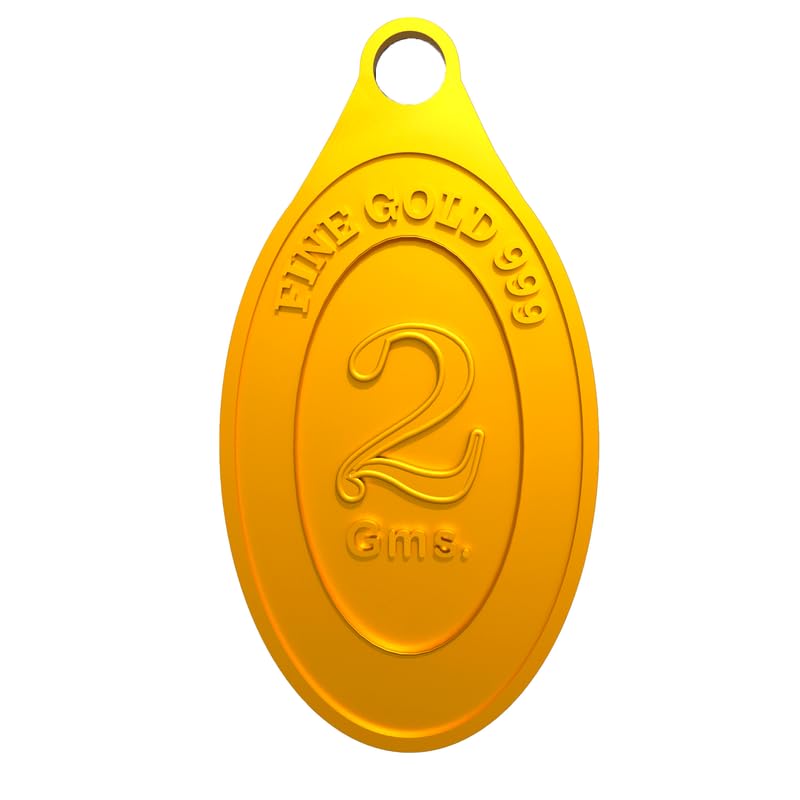 24k (999) 2 gram Yellow Gold Pendant