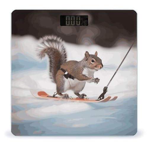 Báscula digital de baño inteligente Skiing Squirrel miniatura 1
