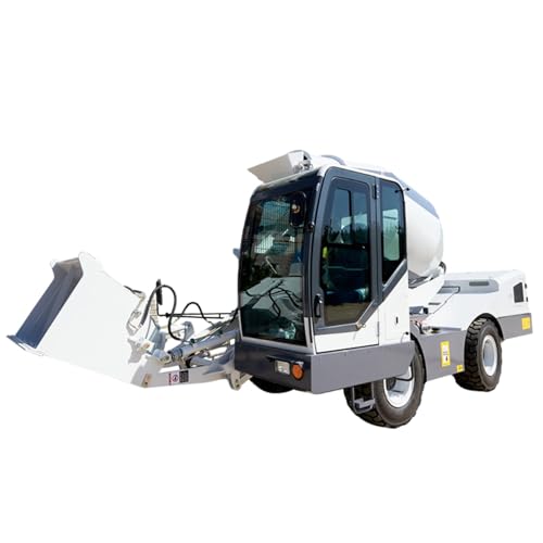 Self-Loading Concrete Mixer Truck with Automatic Feeding