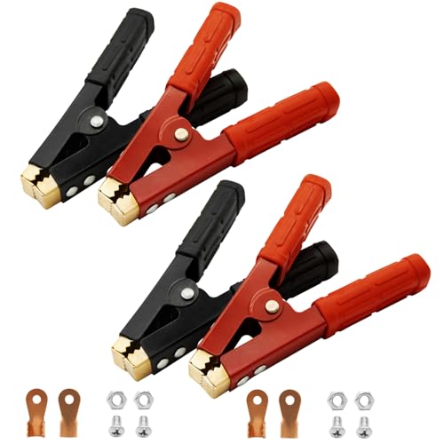 Govel 4PCS Heavy Duty Battery Charger Clamps & Jumper Cable