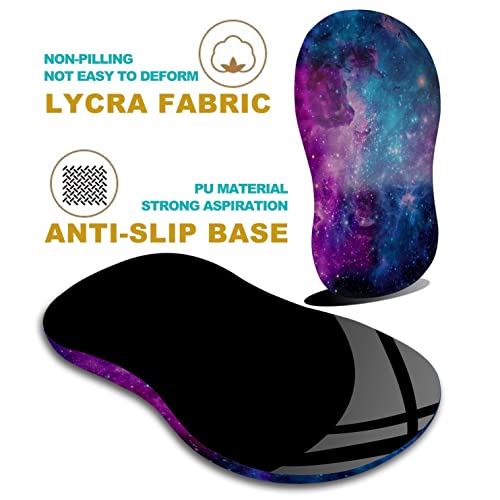 Kuosgm Ergonomic Mouse Pad Wrist Support With Massage Dot, Comfortable Computer Mouse Pad For Laptop, Wrist Rest Pain Relief Mousepad With Non-Slip Pu Base For Office & Home, 12 X 8 In, Nebula Galaxy #TOP5