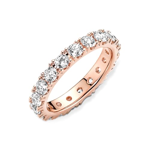 Pandora Sparkling Row Eternity Ring - Ring for Women - Layering or Stackable Ring - Gift for Her Shine with Clear Cubic Zirconia - With Gift Box3