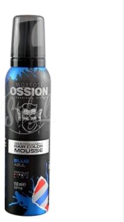 Morfose Ossion PBL Blue Azul Semi Permanent Hair Color Mousse 150 ml - Mousse Para Colorear El Cabello Semipermanente