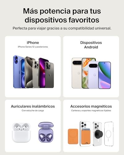 Batería Magnética Delgada Belkin Qi2 5000mAh que Elimina Cables en iPhone y Android 6
