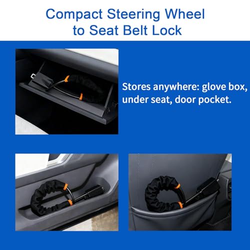Universal Seat Belt Steering Wheel Lock