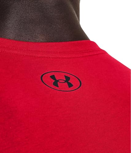 Under Armour Global Foundation Herren-T-Shirt, kurze Ärmel, active red (rot), L – Ansicht 4