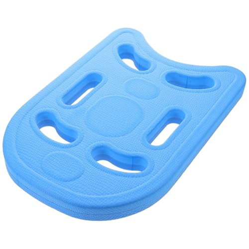 Kichvoe Tabla de Natación para Eva Azul en Forma de U, Ligera y Ergonómica, Agarres y Reposapiés para Entrenamiento Acuático Seguro y Juguetes de Piscina