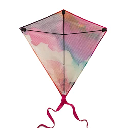 Large Premium Diamond Kite For Kids And Adults. Easy To Fly. Great For Children At Beach Or Park. Outdoor Activity. Fun Family Activities For Boys And Girls (Watercolor) #TOP1