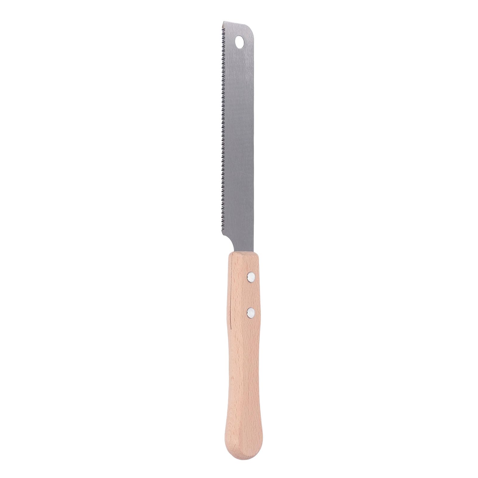 Single Edge Pull Saw 17 Tooth Woodworking Hand Tool for Flush Cut Trimming with SK5 Steel Blade and Wooden Handle - Image 2