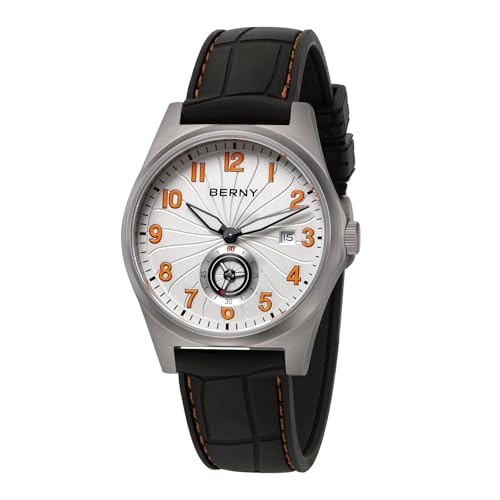 BERNY Orologio Uomo Titanio Movimento Automatico Orologi Da Polso Classici