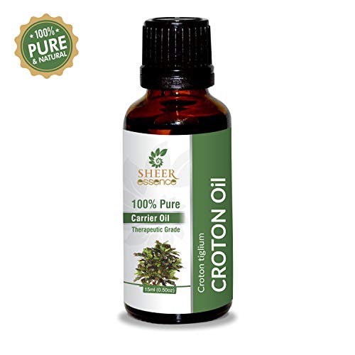 Croton Oil -(Croton Tiglium)- Carrier Oil 100% Pure Natural Undiluted Uncut Therapeutic Grade Oil 1.01 Fl.OZ