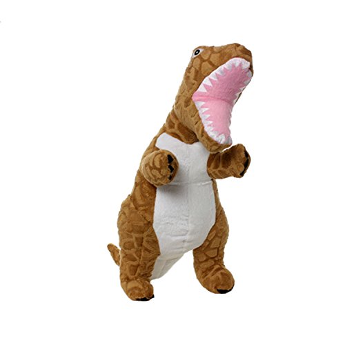 Mighty- Dinosaur Trex - Squeaker-Multiple Layers. Made Durable, Strong & Tough. Interactive Play (Tug, Toss & Fetch). Machine Washable & Floats #TOP1