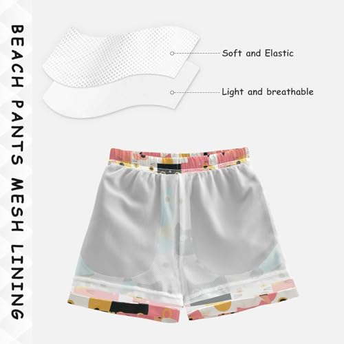 Boys Swim Trunks with Pockets and Quick Dry Fabric,Simple Cay Kids Swimwear Boy Swimsuit X-Small4