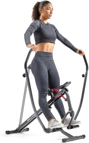 Sunny Health & Fitness Compact Full-Motion Rowing Machine w/Adjus...