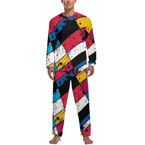 Ensemble de pyjama homme haut et bas de pyjama manche longue, le cadeau idéal pour lui