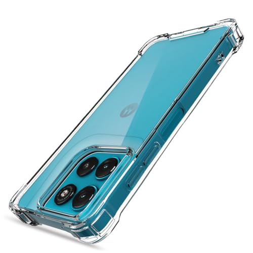 Image of Fashionury Clear Back Cover Case for Motorola Moto G67 Power 5G / G67 Power 5G | Anti-Yellow Acrylic Hard Back + Soft TPU Bumper | Shockproof 360 Protection | Slim Transparent Bumper Case (Clear)