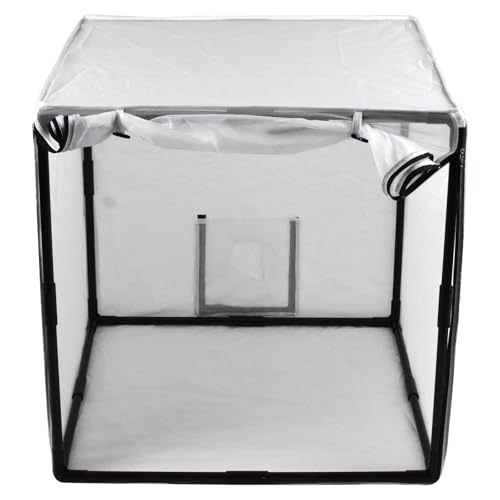 KAWTZP Airbrush Paint Spray Booth, 30x30x30inch Portable Airbrush Cabinet with 4 Filters & Curtain, Oxford Cloth Hobby Spray Booth for DIY Crafts, Models, Cakes, T-Shirts