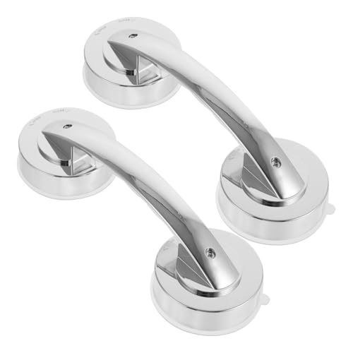 Lurrose Non-Slip Suction Cup Door Handles Easy Install for Glass Doors for Bathroom Tub Safety Grab Bars